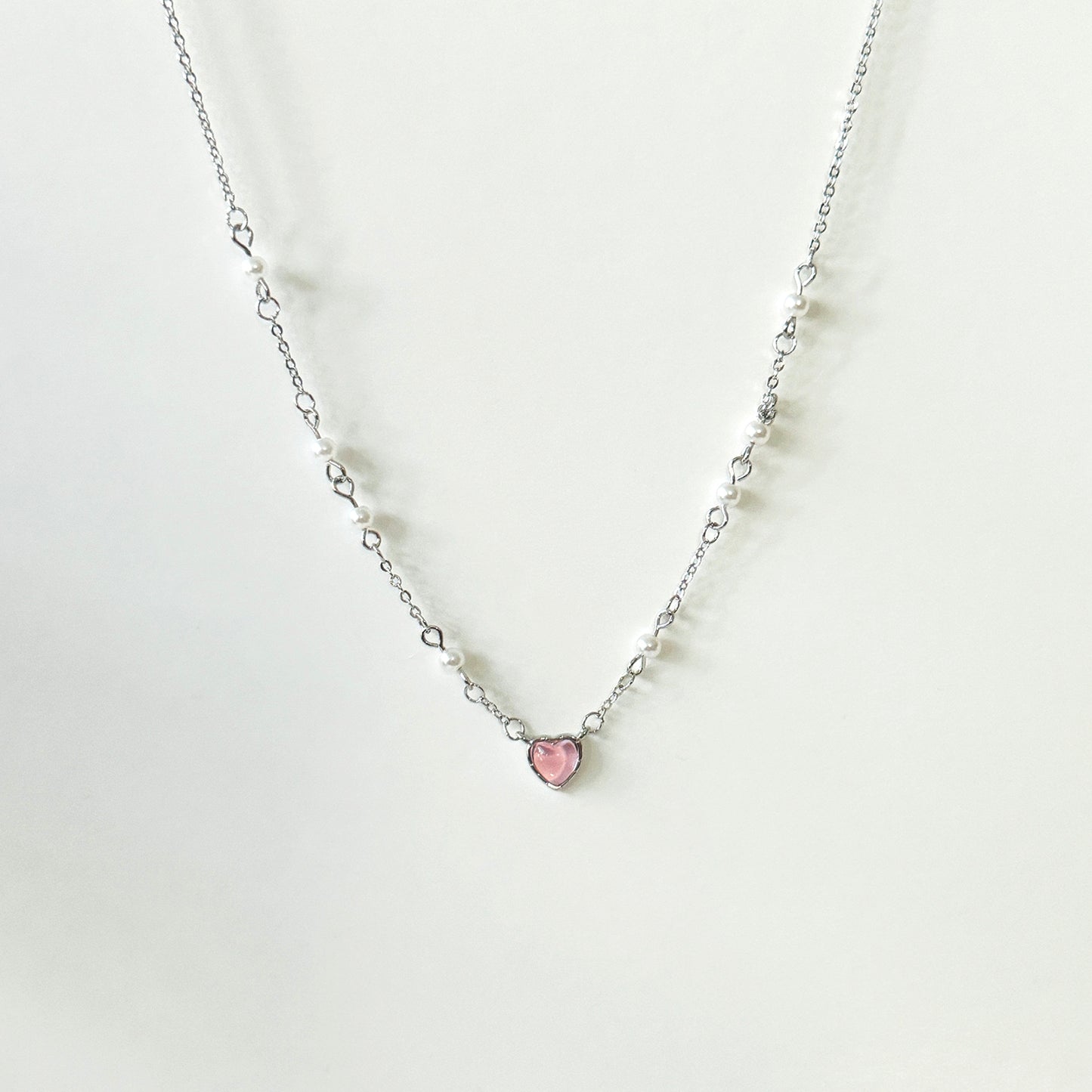 Venus Pink & Pearl Necklace