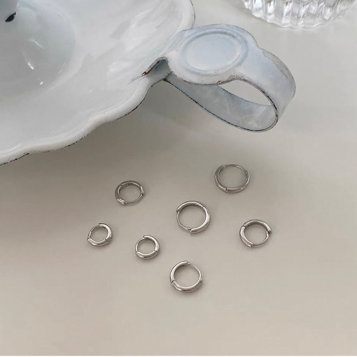 Everyday Loop Ear Hoops (Silver)