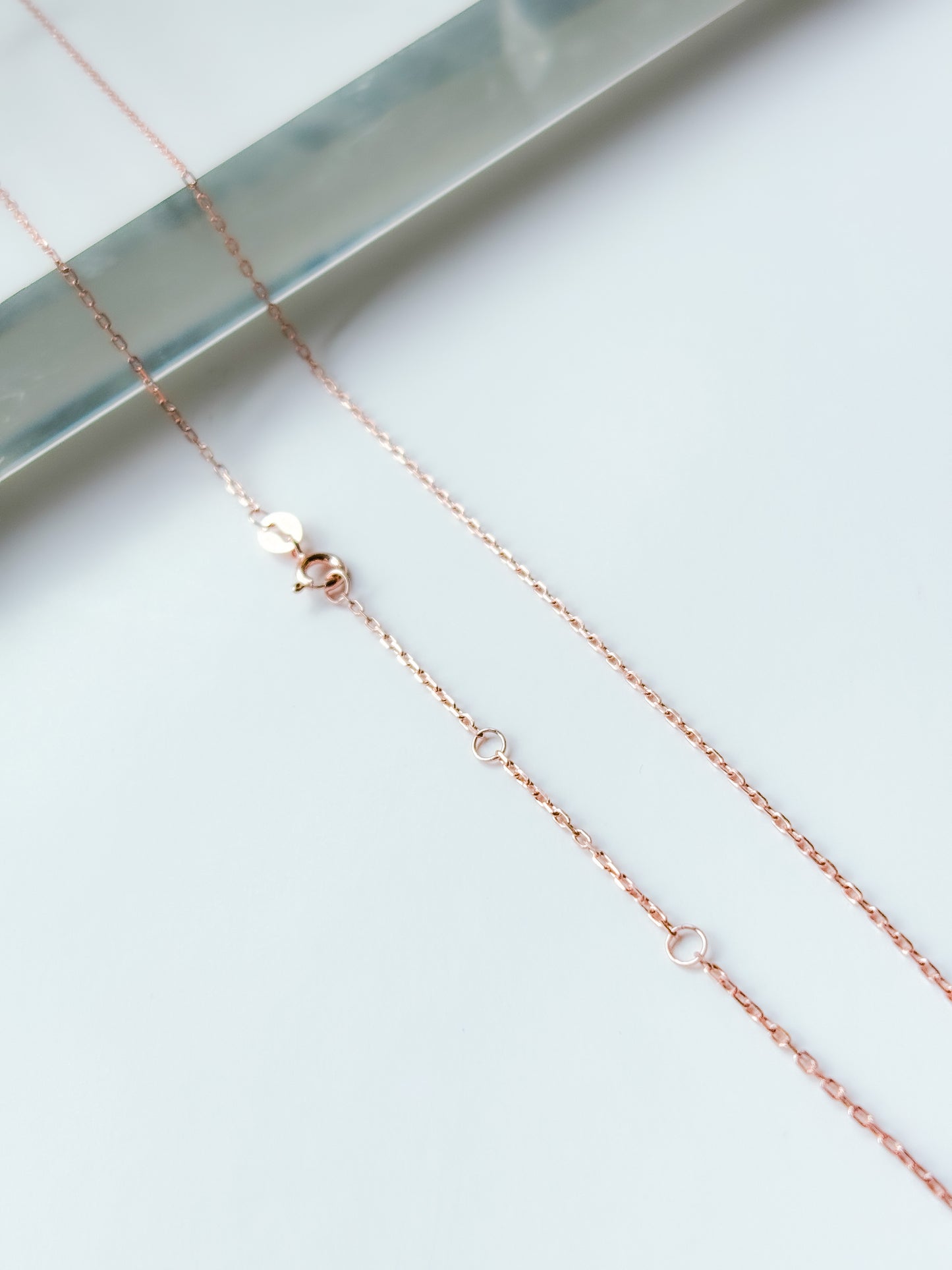 Hailey Link Chain Necklace (Rose Gold)