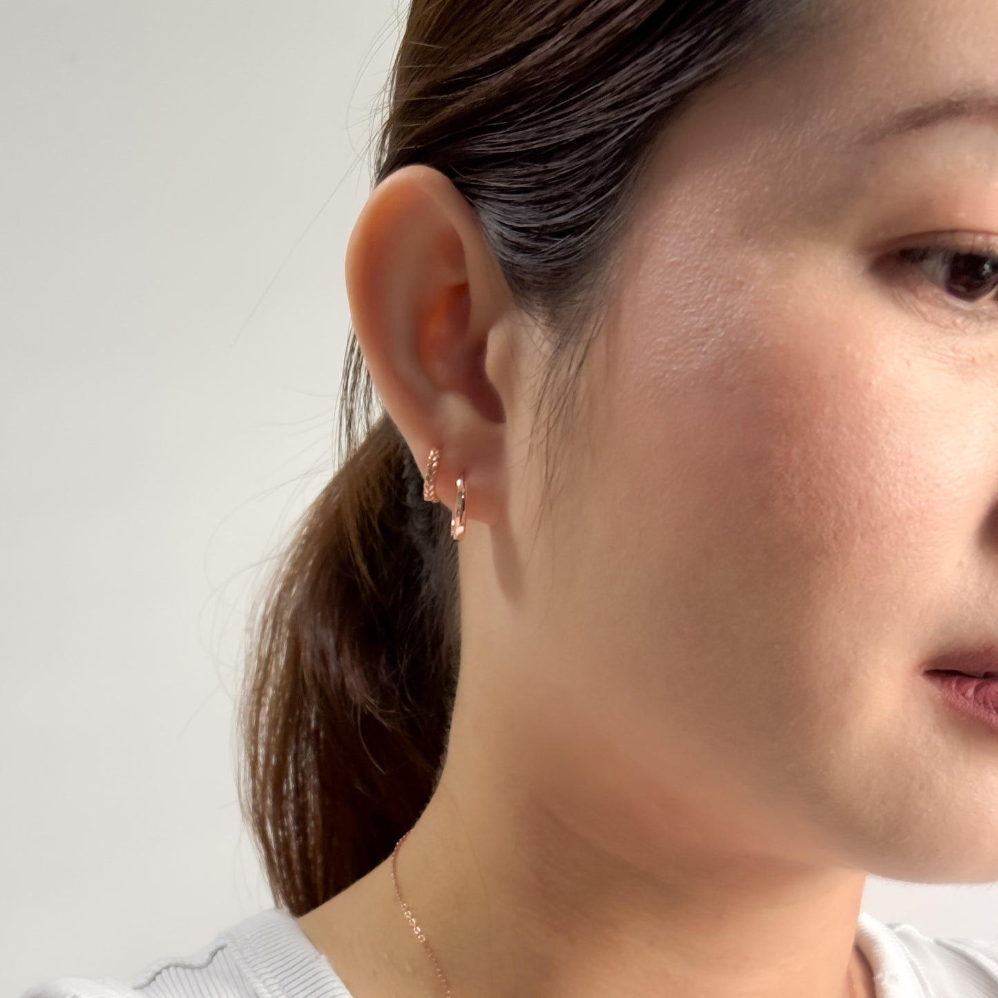 Everyday Ear Hoops (Rose Gold)