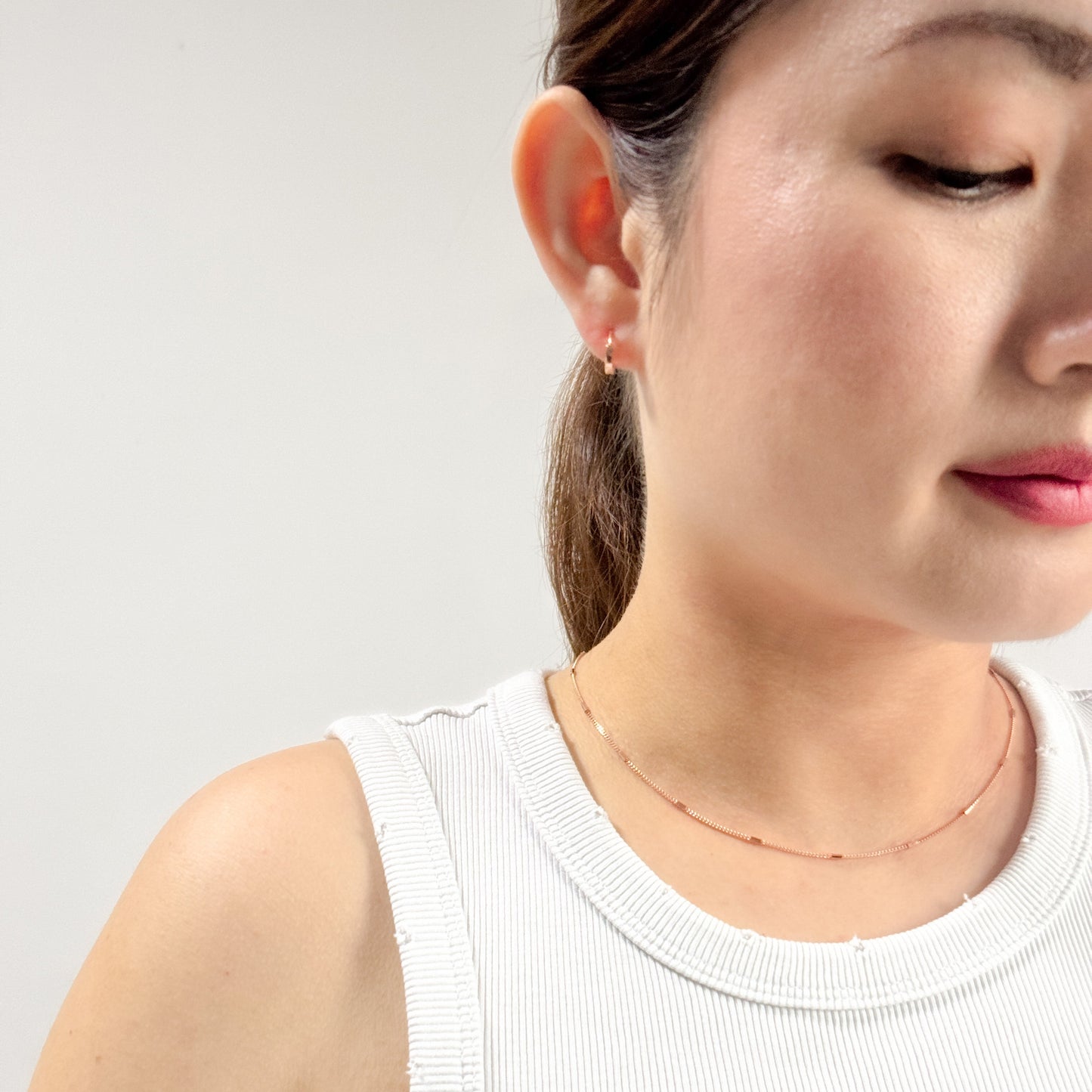 Harper 2.0 Chain Necklace (Rose Gold)