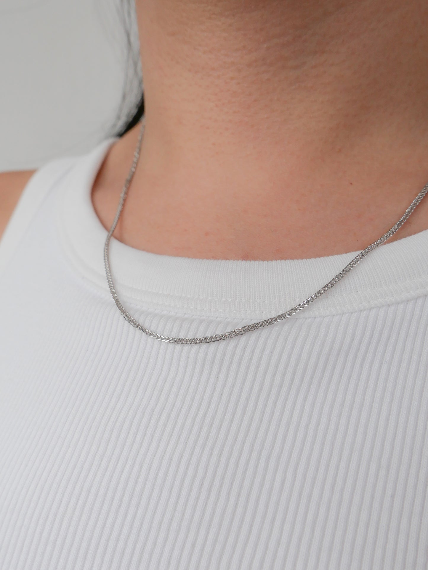 Twisted Braid Chain Necklace | 999 Silver