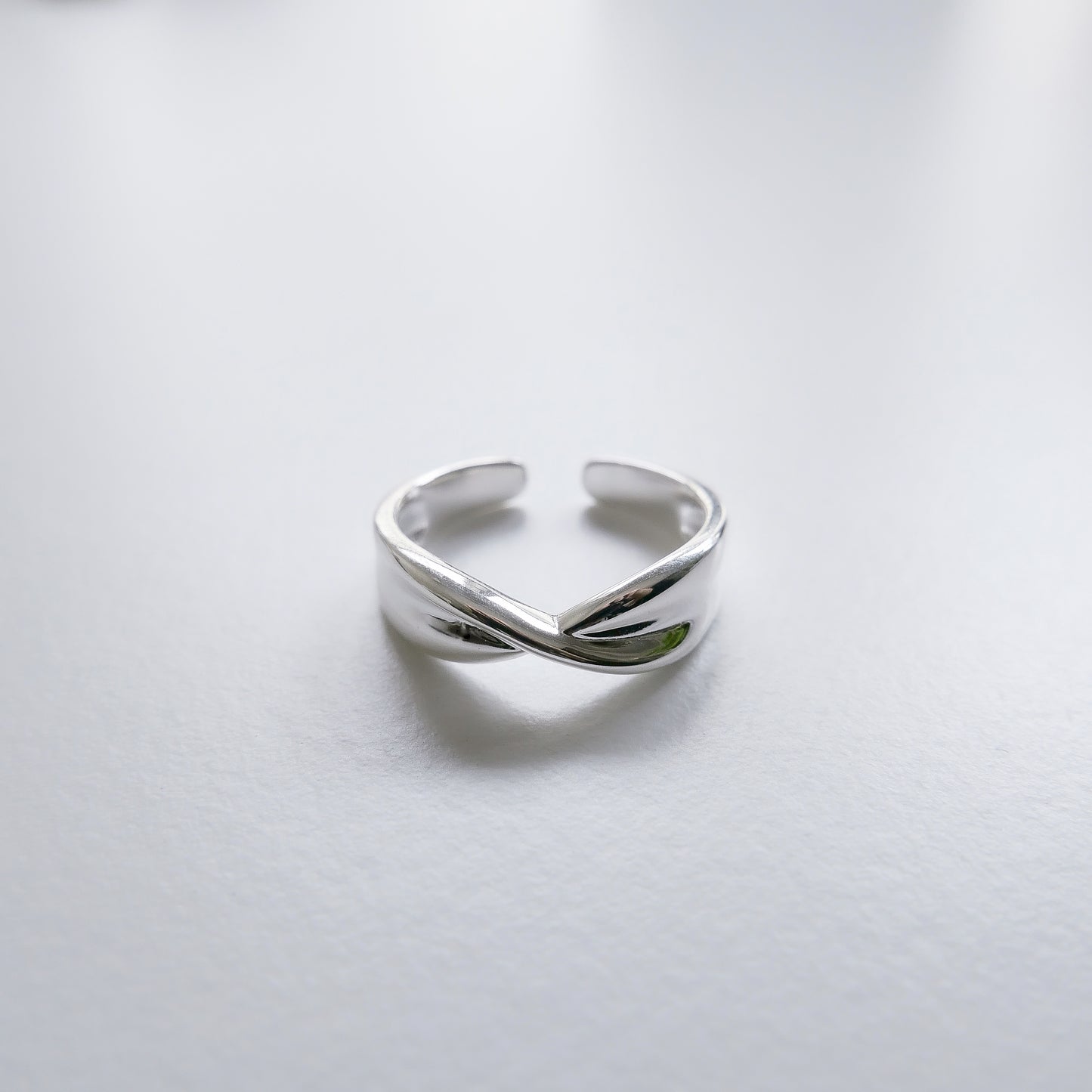 Jasmine Silver Adjustable Ring