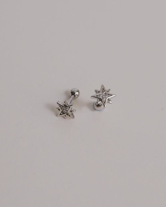 Starburst Screw Back Ear Studs