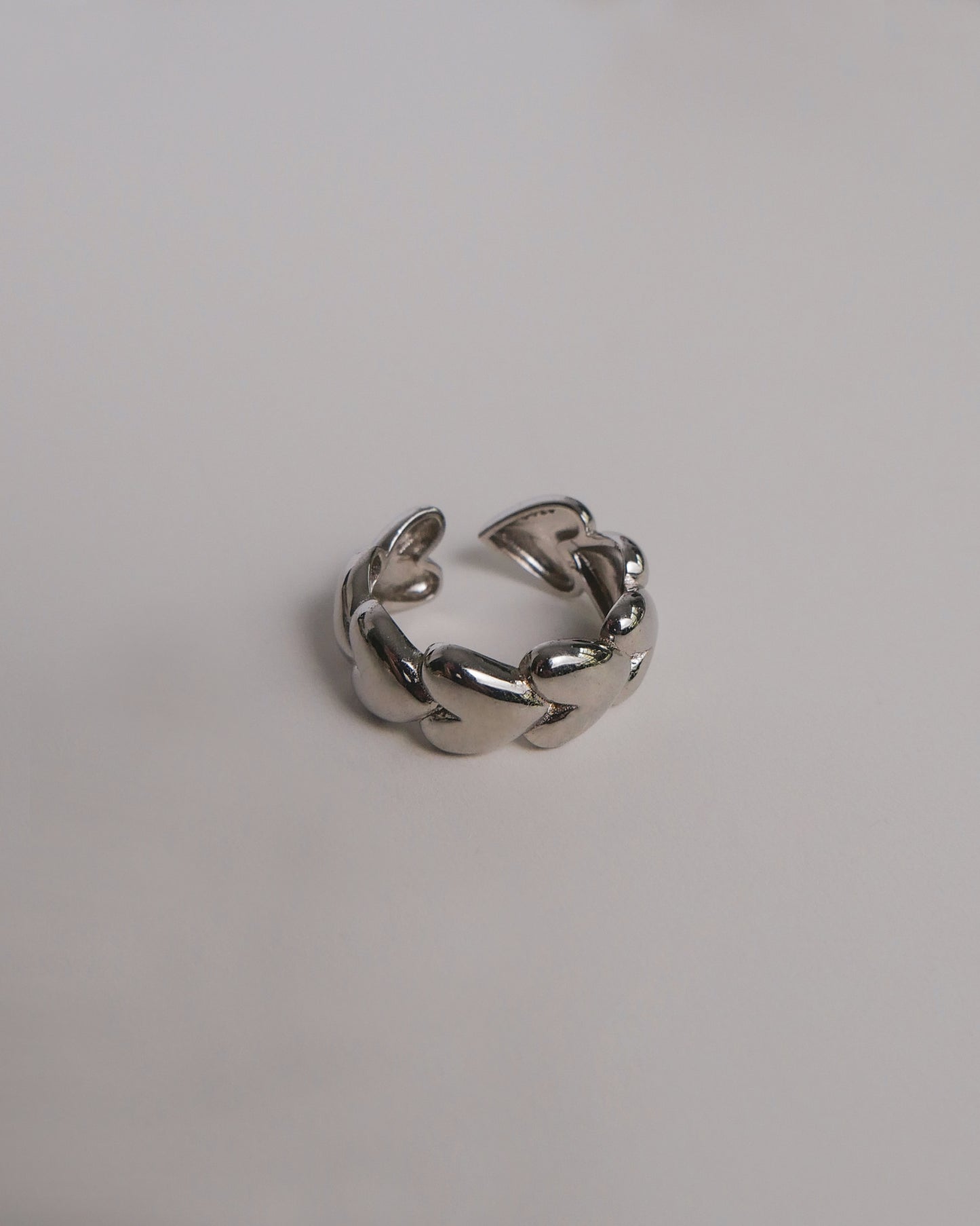 Chain of Hearts Adjustable Ring