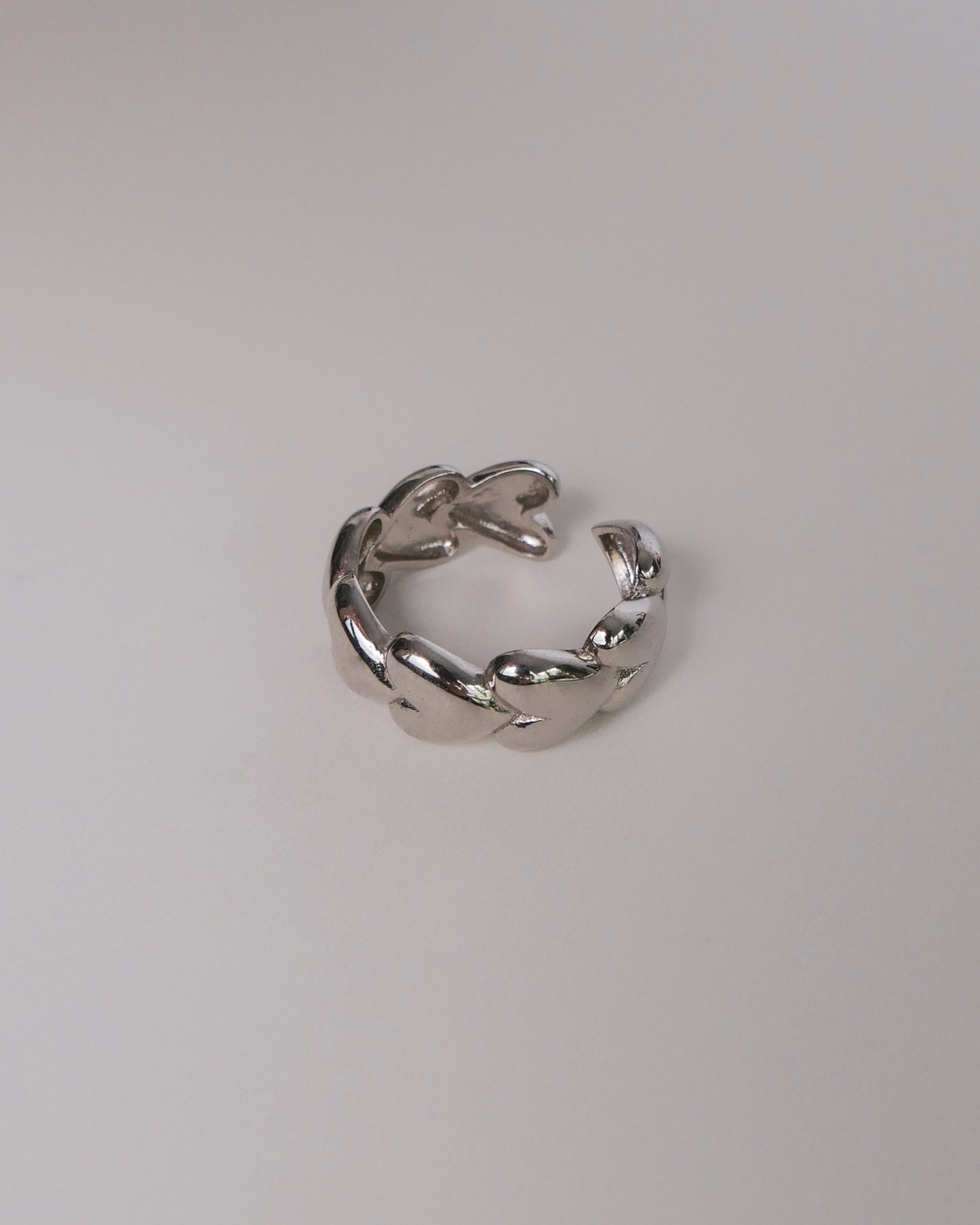 Chain of Hearts Adjustable Ring