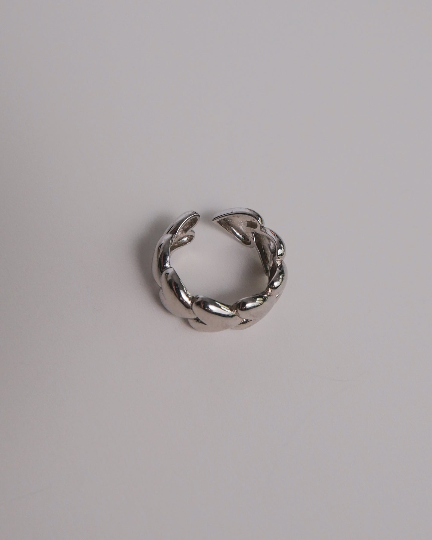 Chain of Hearts Adjustable Ring