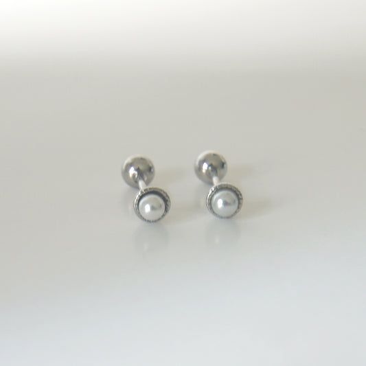 Pearlin Ear Studs | 925 Silver