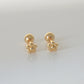 Floral Ear Studs | 18k Gold Plating