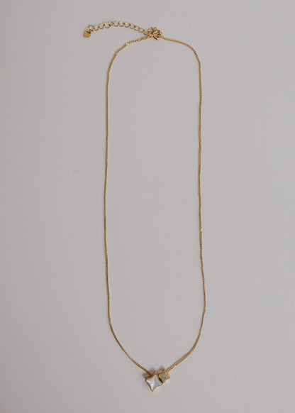 Estelle Mother of Pearl and Gem Necklace