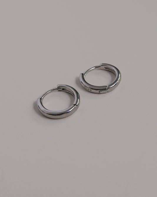 Everyday Loop Ear Hoops (Silver)