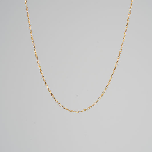 Micro Dainty Chain Necklace | Gold Filled