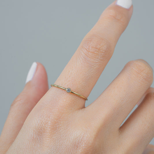 Primerose Petite Stacker Ring | Gold Filled