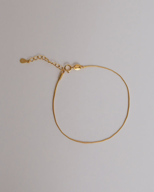 Giana Thin Snake Chain Bracelet (Gold)