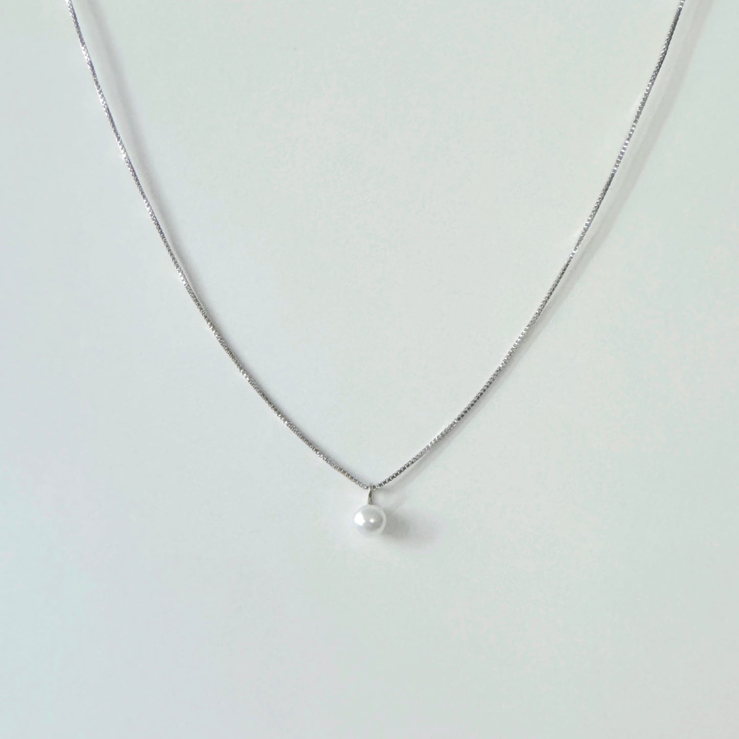 Pearl Drop Necklace | 925 Silver