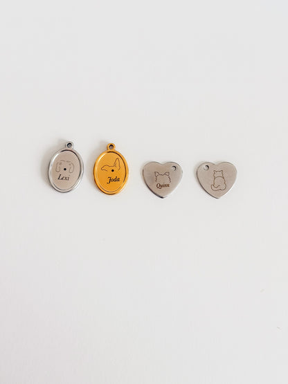 Engraveable Pet Collar Tag