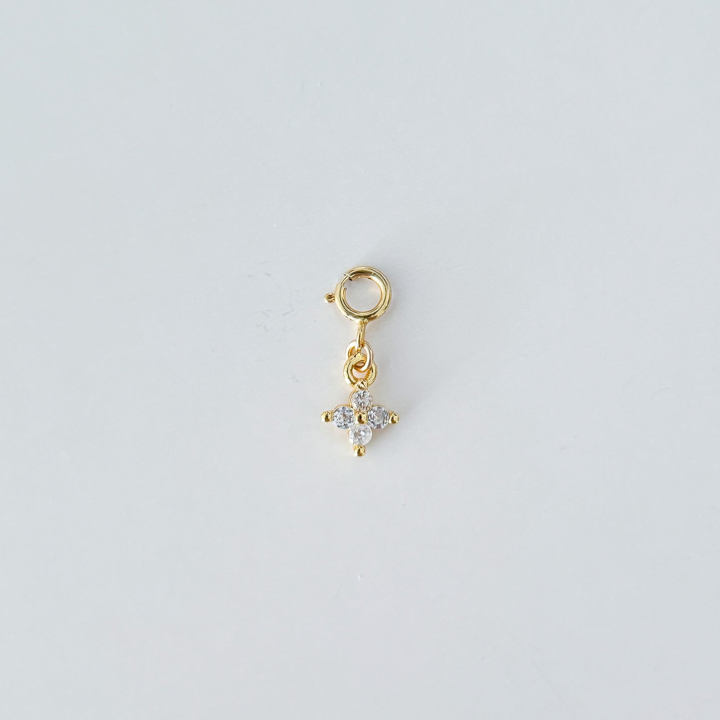 Topaz Clover Clip-On Charms | Gold Filled