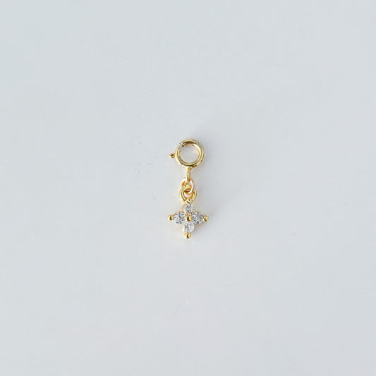 Topaz Clover Clip-On Charms | Gold Filled