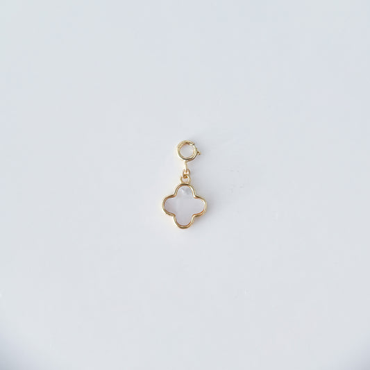 Clover Pearl Clip-On Charms | Gold Filled