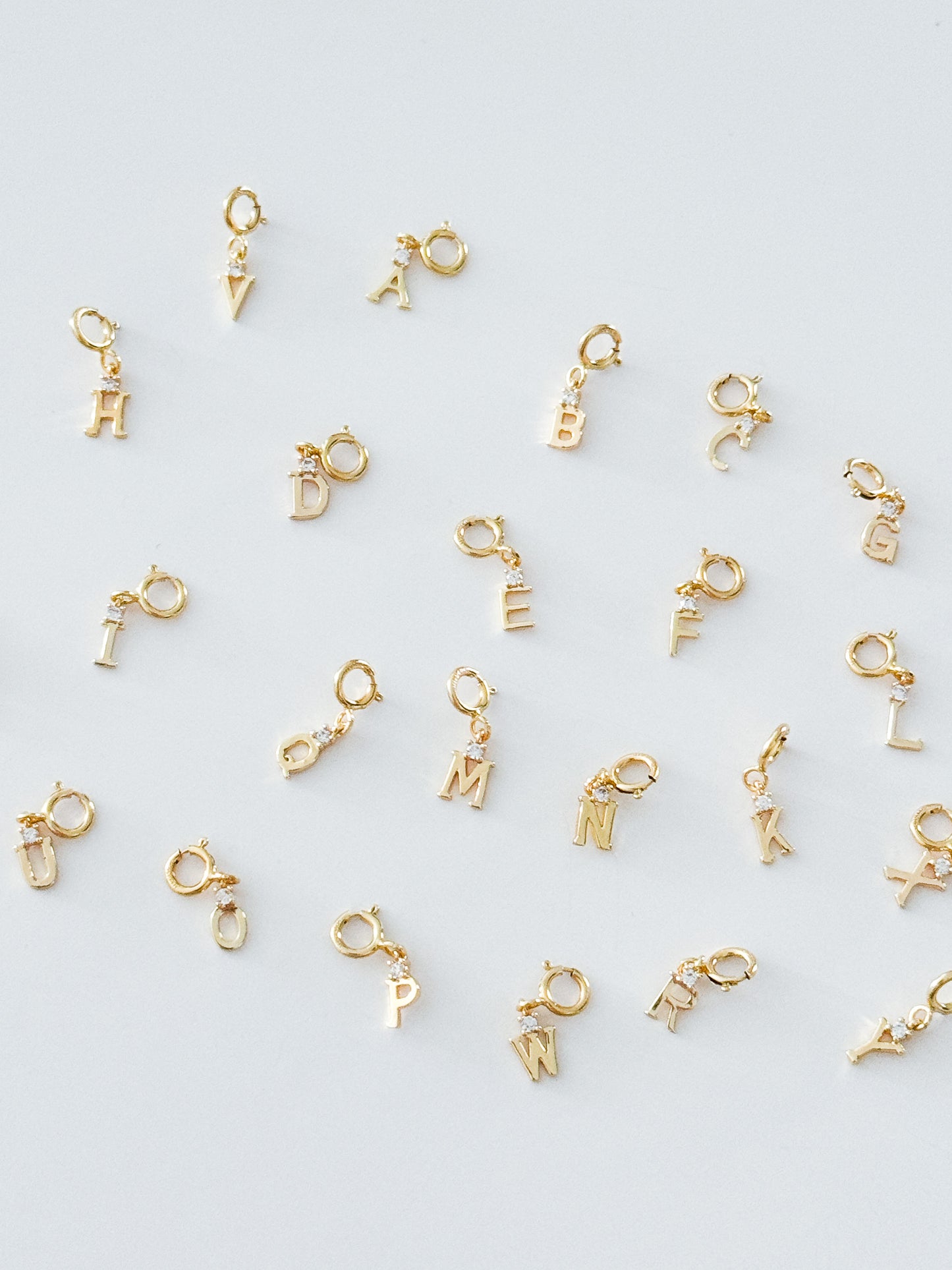 Alphabet Clip-On Charms | Gold Filled