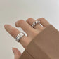 Croissant Adjustable Ring | 925 Silver