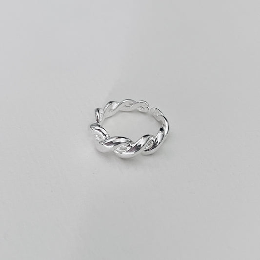 Croissant Adjustable Ring | 925 Silver