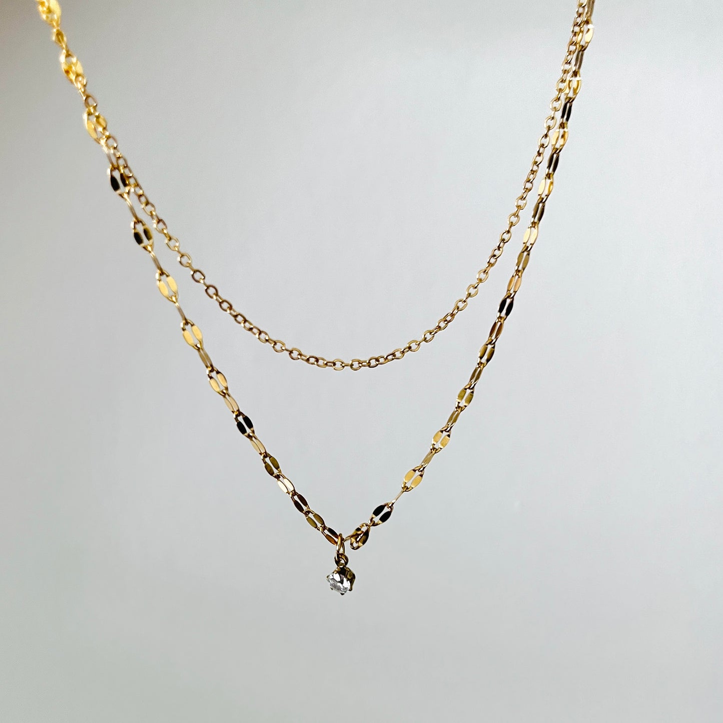 Diane Multi Chain Necklace | 18k Gold Plating