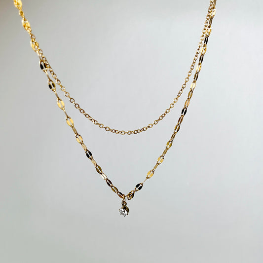 Diane Multi Chain Necklace | 18k Gold Plating