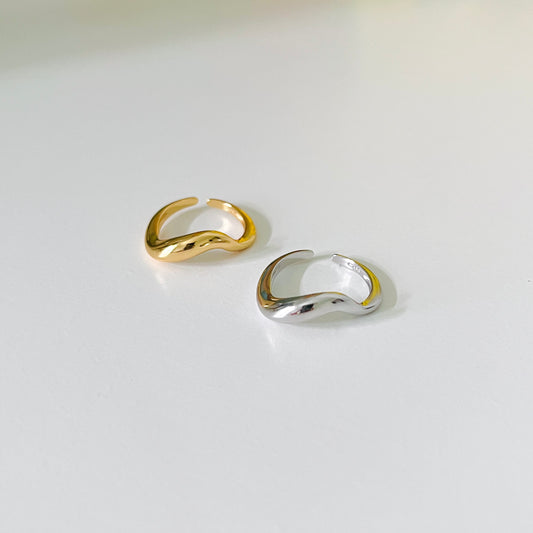 Caryn Adjustable Ring | 925 Silver / 18k Gold Plating