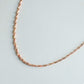 Twinkle Chain Necklace | 18k Rose Gold Plating