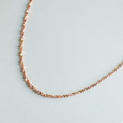 Twinkle Chain Necklace (Rose Gold)