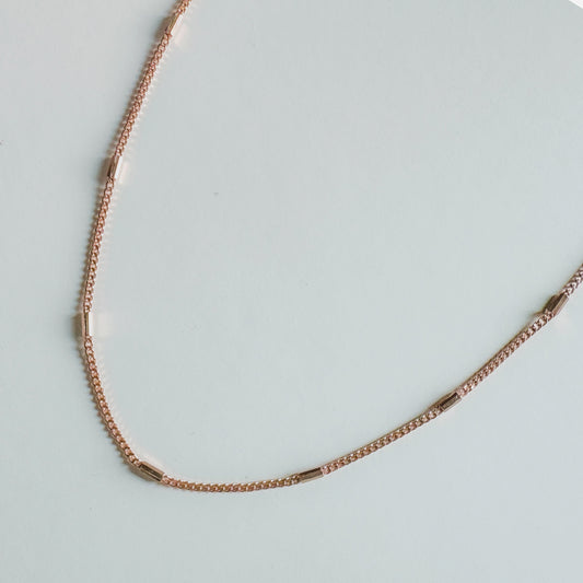 Harper 2.0 Chain Necklace | 18k Rose Gold Plating