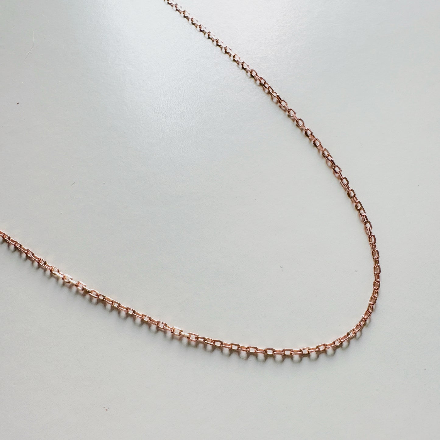 Hailey Link Chain Necklace | 18k Rose Gold Plating