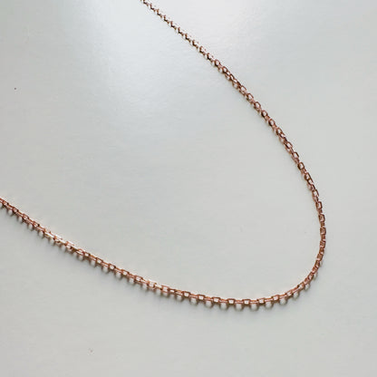 Hailey Link Chain Necklace (Rose Gold)