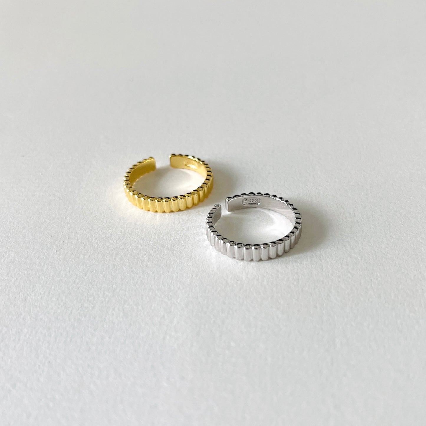 Cheron Grosgrain Adjustable Ring | 925 Silver / 18k Gold Plating