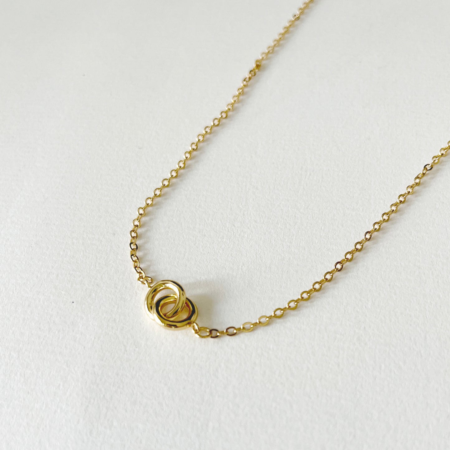 Interlock Necklace | 14k Gold Plating