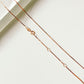 Giana Snake Chain Necklace | 18k Rose Gold Plating