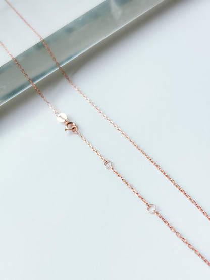 Hailey Link Chain Necklace (Rose Gold)