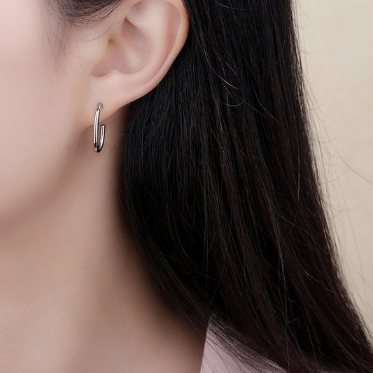 Oblong Ear Loops | 925 Silver