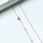 Twinkle Chain Necklace | 18k Rose Gold Plating