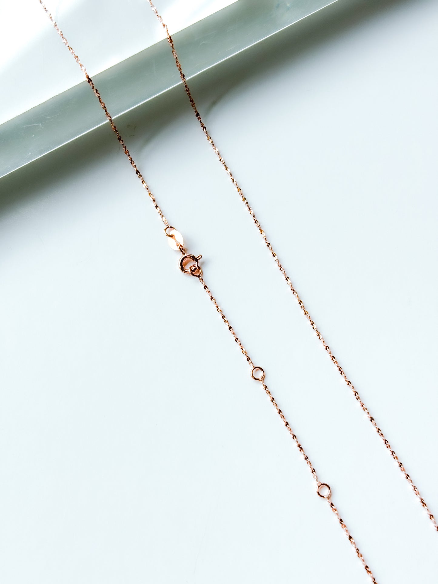 Twinkle Chain Necklace | 18k Rose Gold Plating