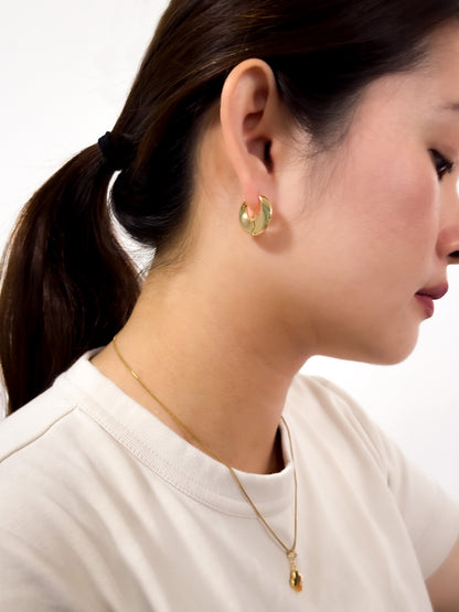 Luna Ear Hoops (Silver / Gold)