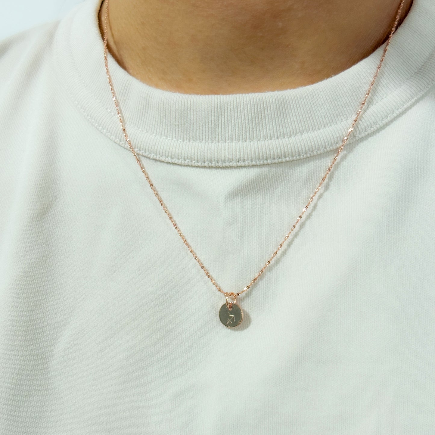 Twinkle Chain Necklace | 18k Rose Gold Plating