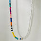 Summer Smiley Beaded Choker Necklace