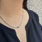 Onyx Multi Chain Choker Necklace | 925 Silver