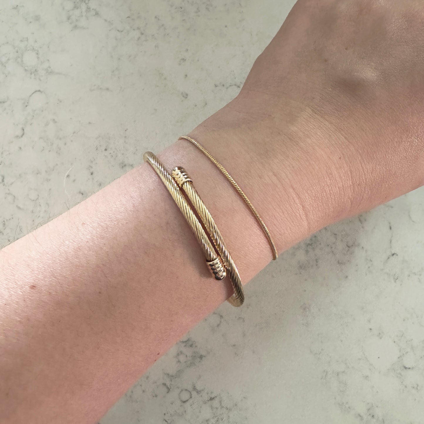 Rope Chain Bangle | 18k Gold Plating