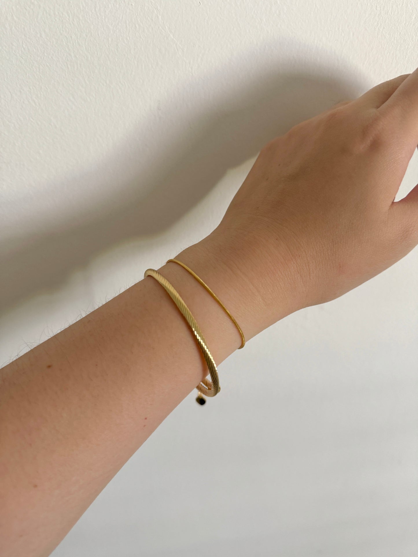 Rope Chain Bangle | 18k Gold Plating