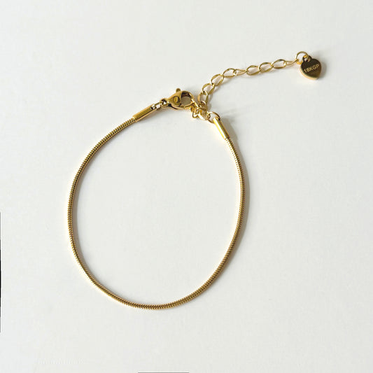 Snake Chain Bracelet | 18k Gold Plating