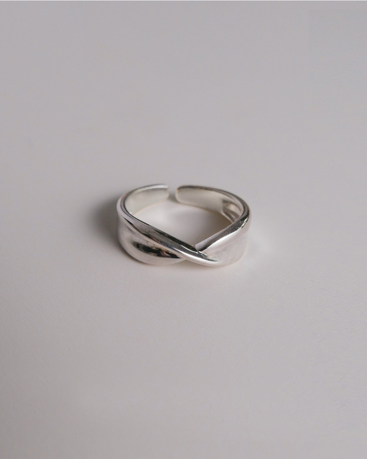 Jasmine Silver Adjustable Ring