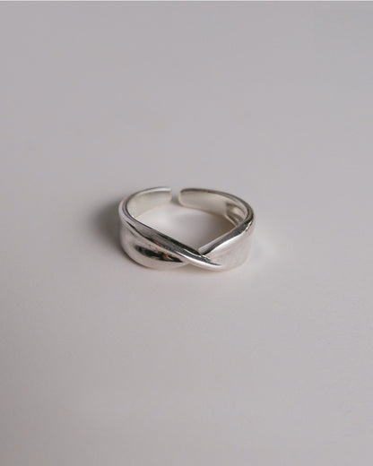 Jasmine Silver Adjustable Ring